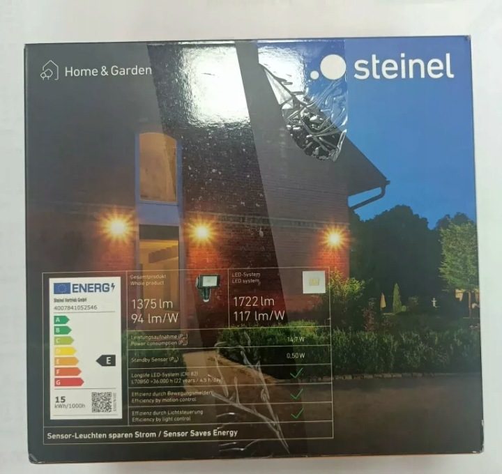 Прожектор проектор LED 14,7W LS150 датчик движения черный ST052546 Steinel, фото 2