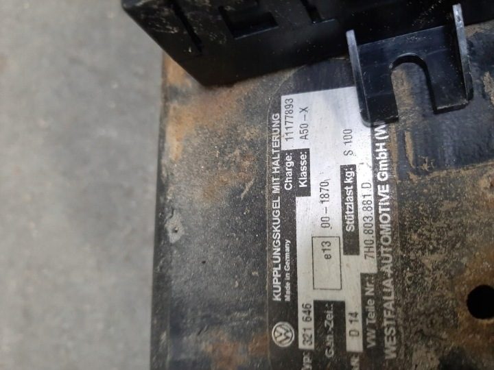 VW Transporter T5 рестайлинг 09- фаркоп балка шар проводка 7H0803881D, фото 14