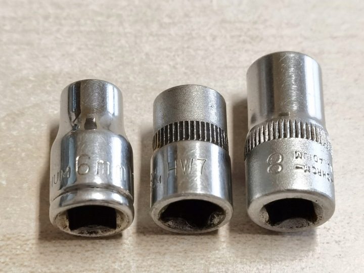 Набор головок 1/4" 6-kątnych 6,7,8 мм, фото 2