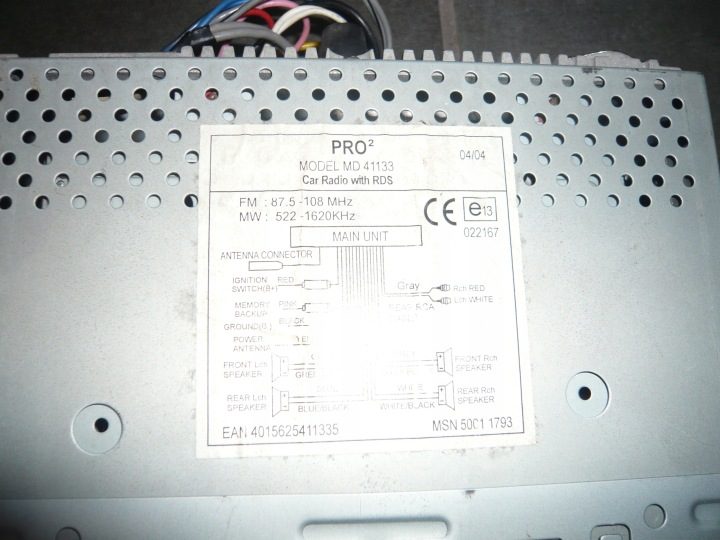 Автомагнитола Medion MD41133 1-DIN, фото 2