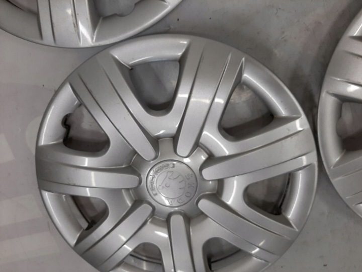 4× Колпак Skoda OE Оригинальный 14" серебристый, фото 5