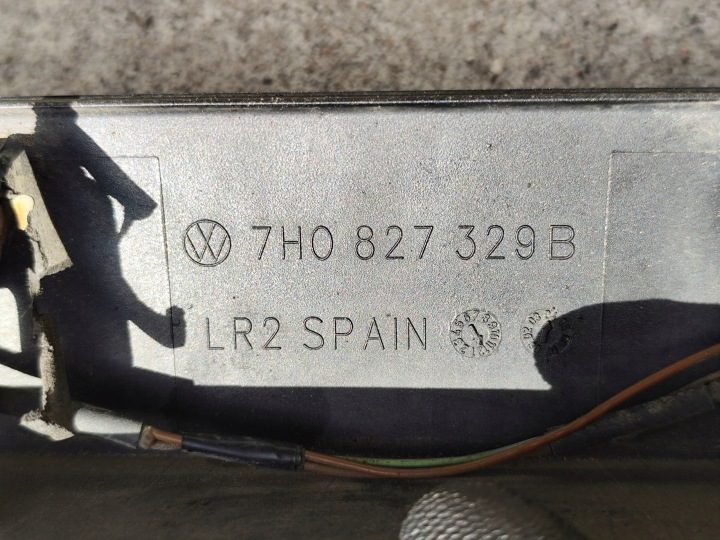 VW T5 Накладка молдинг подсветка номера номерного распашная черная, фото 5