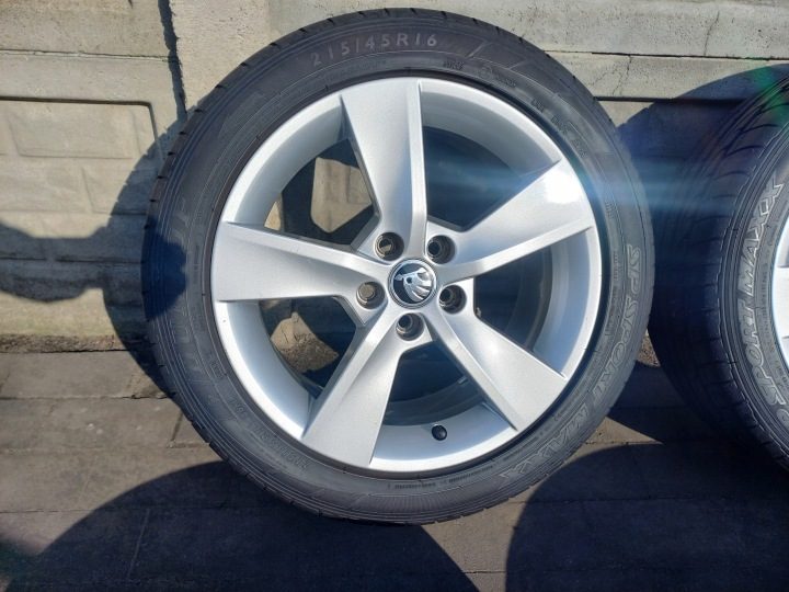 Колеса алюминиевые Skoda 5x100 16'', фото 2