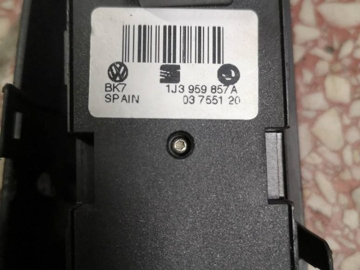 Переключатель, стеклоподъемник Volkswagen OE 1J3959857A, фото 3