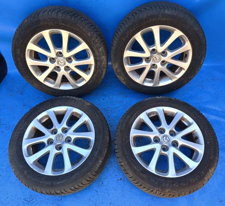 КОЛЕСА ЛИТЫЕ ДИСКИ ШИНЫ КОМПЛЕКТ MAZDA 5 I 05-10r., фото 1