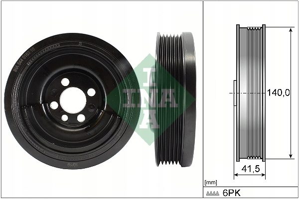 Schaeffler INA 544 0163 10 Шкив, коленвал, фото 4