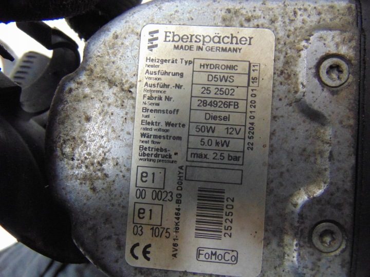 ПЕЧКА WEBASTO FORD C-MAX MK2 EBERSPACHER HYDRONIC AV61-18K464-BG, фото 8