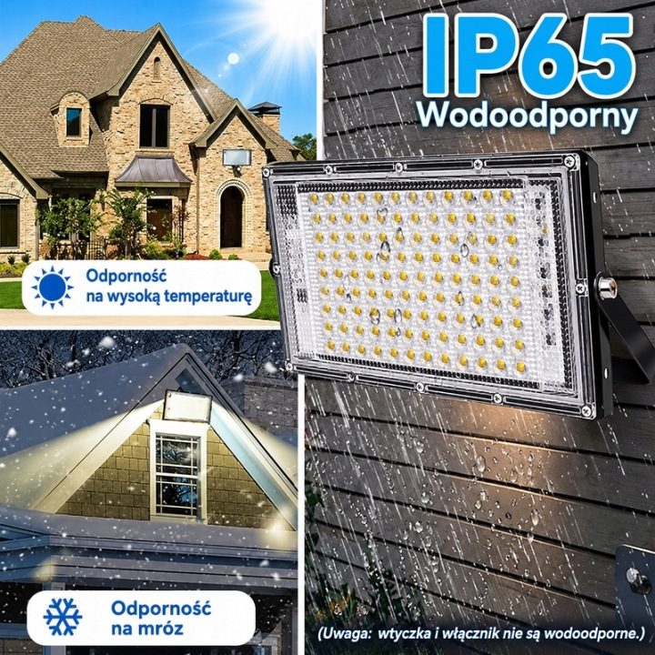 CREATESTAR LED Фара Наружная 100W 2 Шт. IP65 Kaltweiß, фото 6