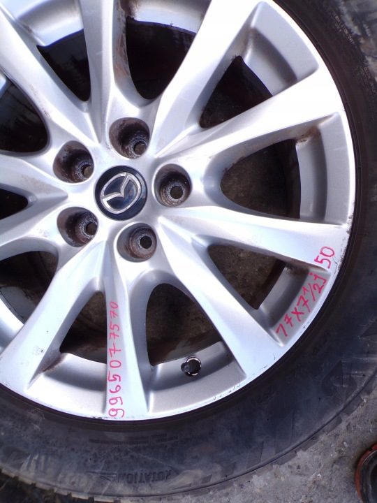 4× Литой диск Mazda OE 7.5" x 17" 5x114.3, фото 4