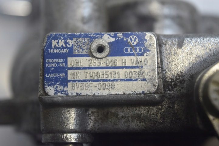 VW SEAT AUDI SKODA 1.6 TDI 105 л.с. ТУРБОКОМПРЕССОР 03L253016H, фото 6