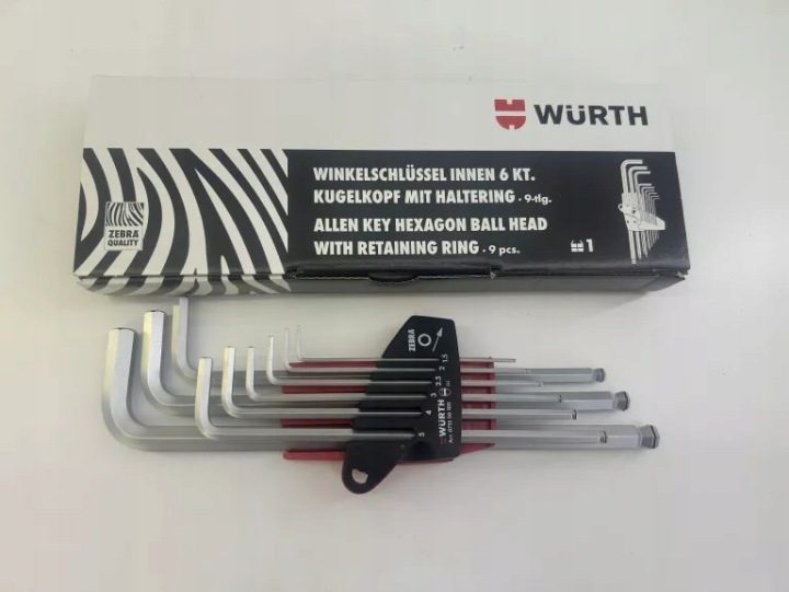 Комплект инструментов Wurth 9 шт., фото 1