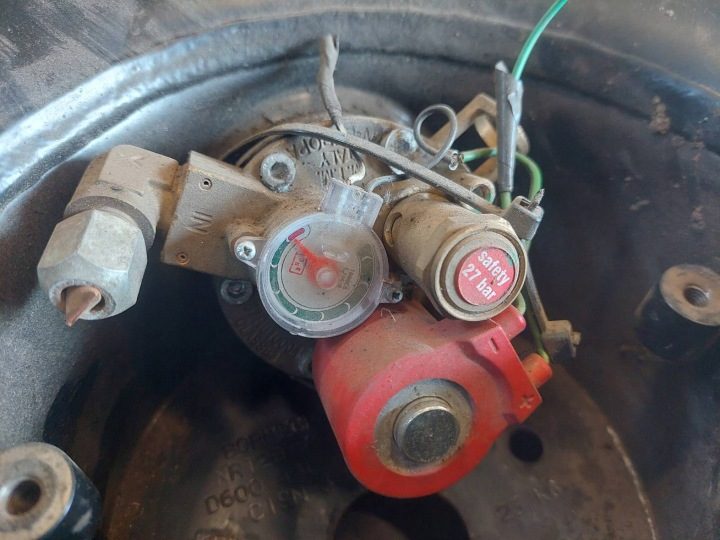Баллон газовый гбо 44L 2028 г. W колесо Duplikat читайте описание, фото 3