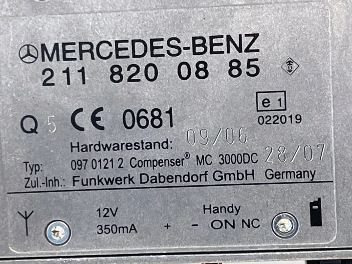 2007 Mercedes-Benz CLS C219 Модуль антенны 2118200885, фото 6
