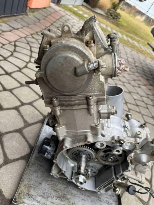 Двигатель вал ГБЦ коробка цилиндр Yamaha YFM 700 Grizzly 2007 год, фото 7