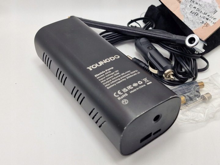 Электрический насос компрессор для Rowerów Piłek Youngdo 6000 мач Power Bank, фото 5