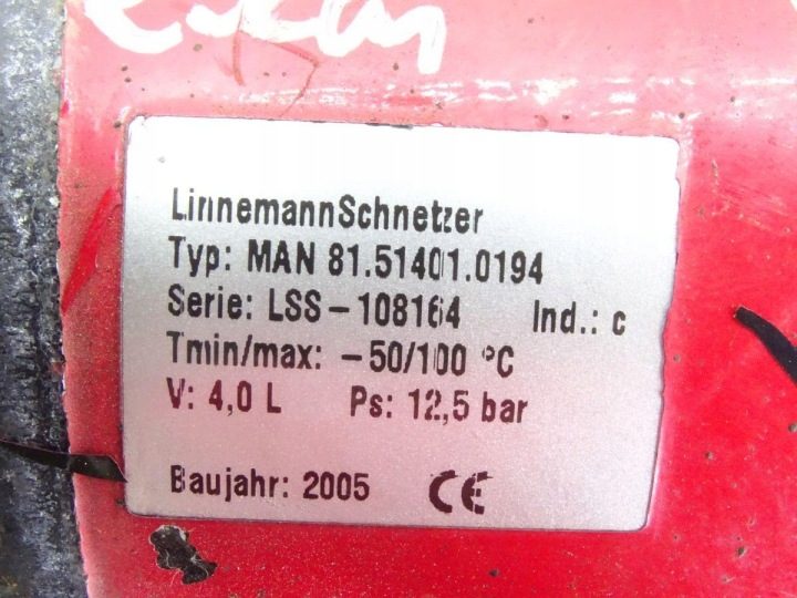 MAN TGA 00-07 РЕСИВЕР 4L 25 см Ø 14 см, фото 5