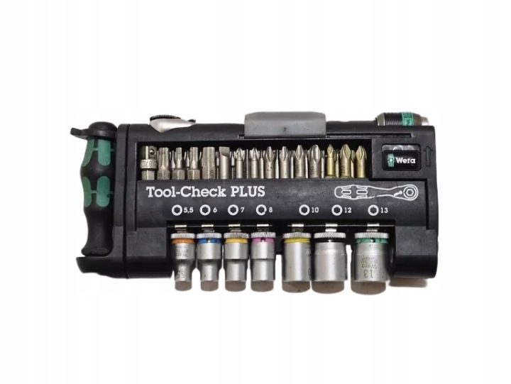 WERA Tool-Check PLUS 1 биты насадки, трещотка 1/4 дюйма 39 шт. 05049055001, фото 1