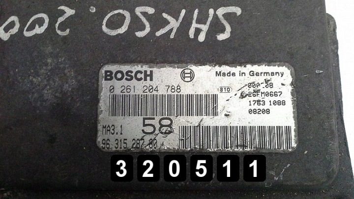 2000 Citroen Saxo ЭБУ 9631528780 1.4 БЕНЗИН, фото 2