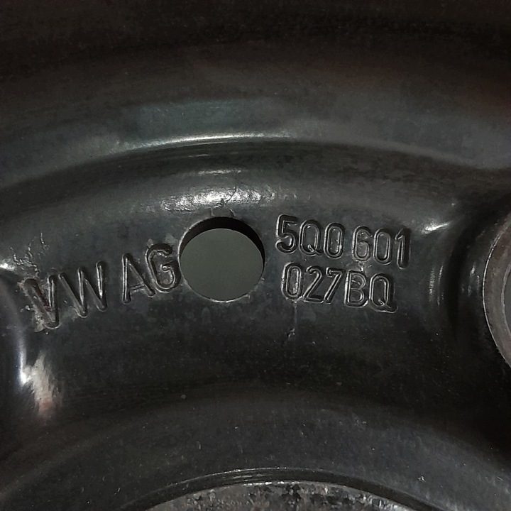 4× Штампованный диск Volkswagen OE 6.5" x 16" 5x112 ET 46, фото 6