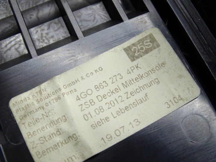 ПЕПЕЛЬНИЦА БАРДАЧОК СРЕДНИЙ ПАНЕЛИ KOSNOLI AUDI A6 C7 4G0863273, фото 13