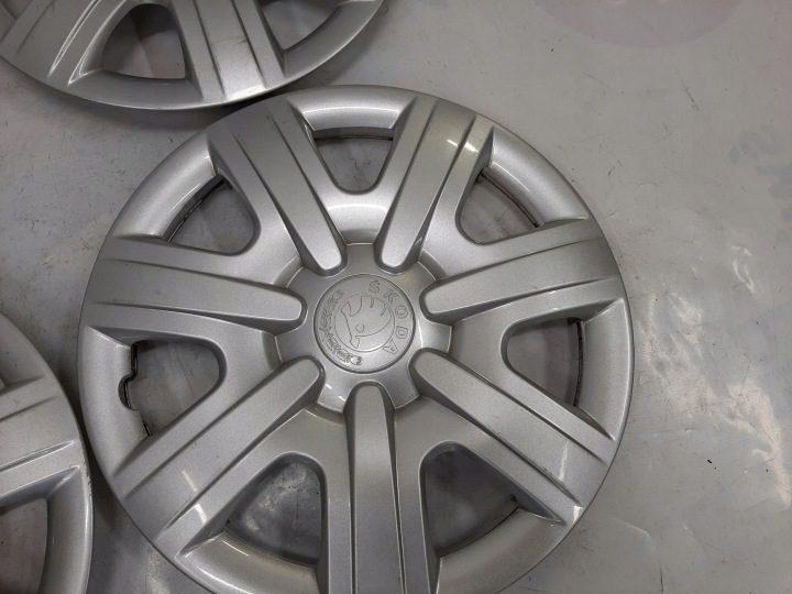 4× Колпак Skoda OE Оригинальный 14" серебристый, фото 7
