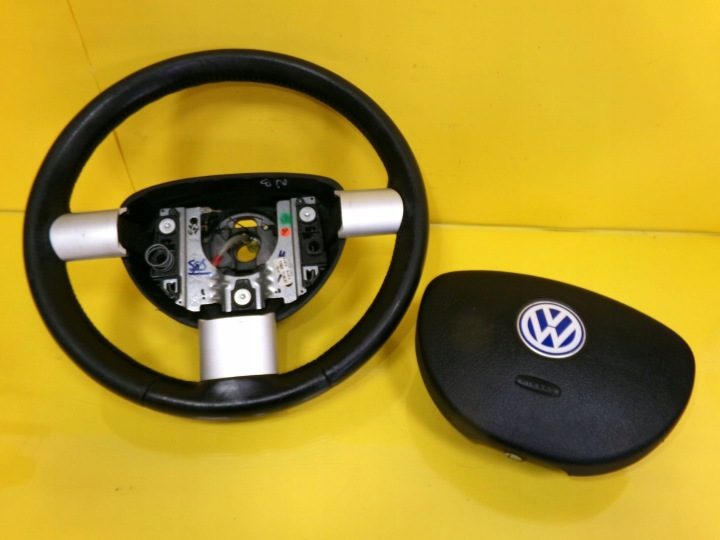 Руль кожаный с подушкой Volkswagen NEW Beetle 2001 1C0419091 NR139, фото 8