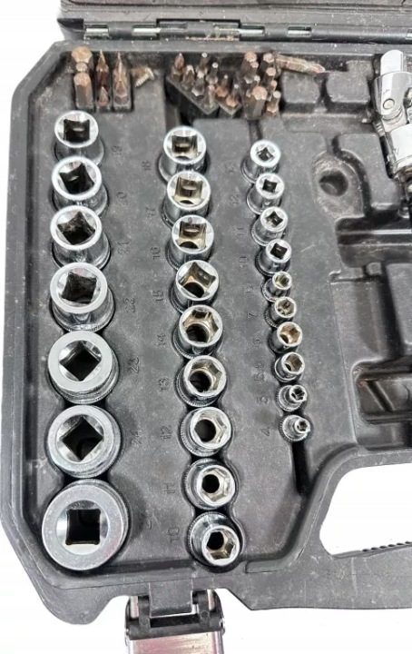 NEO TOOLS Торцевые головки 1/2" 1/4" 73 шт. Кейс Сталь CR-V, фото 4