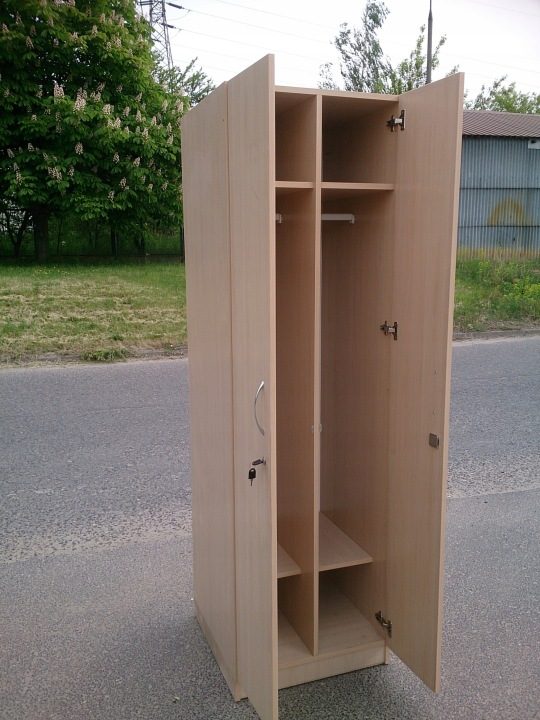 Шкаф РАБОЧИЙ для одежды DREKO двухдверный 205 см x 60 см, фото 2