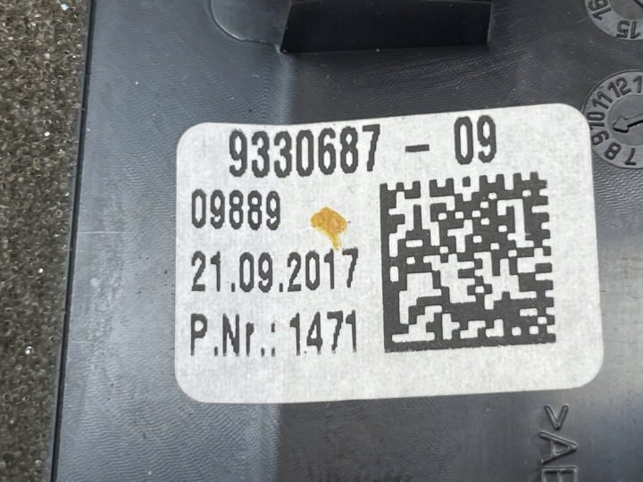 BMW OE 9330687 5' G30 G31 ДЕФЛЕКТОР ОБДУВА ВОЗДУХА ЗАДНИЙ, фото 10