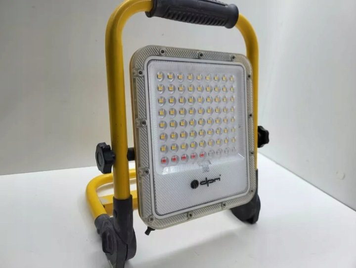 Прожектор LED ładowalny, IP65, 30 Вт, 1000 lm, 4000 K, желтый, фото 5