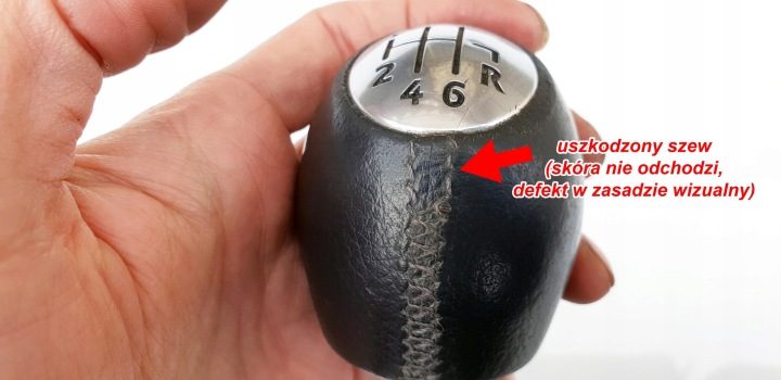 Renault Scenic 2 ручка переключения передач кожа кожаная 6 передач, фото 8