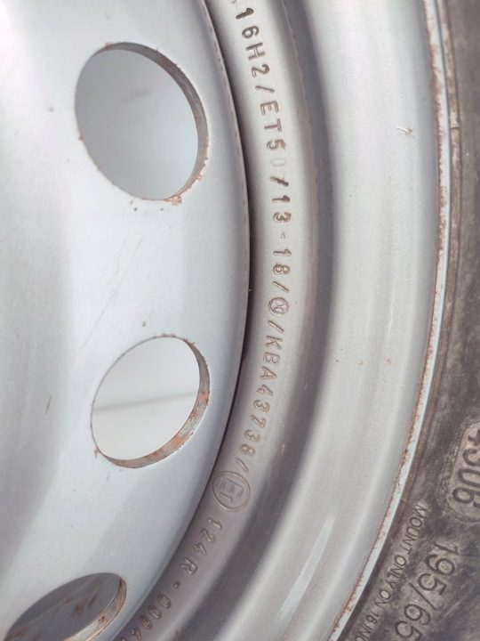 Штампованный диск Renault OE 6.0" x 16" 5x118 ET 50, фото 7