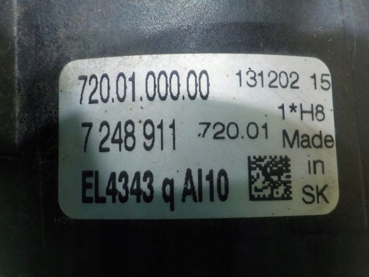 BMW 1 F20 2.0 дизель 14 г. ХЭТЧБЕК 5D противотуманная фара правая передняя 7248911, фото 6