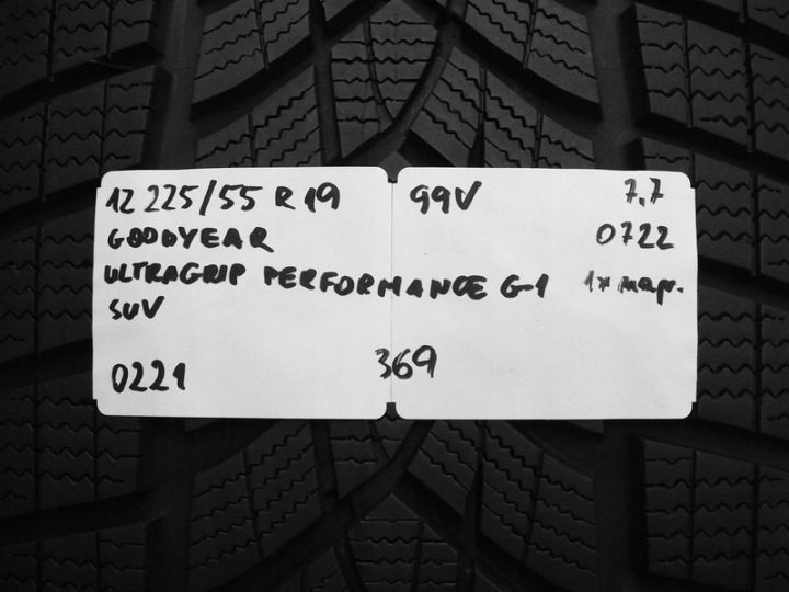 Шина зимняя Goodyear UltraGrip Performance ВНЕДОРОЖНИК GEN-1 225/55R19 99 В сцепление на снегу (3PMSF), фото 13