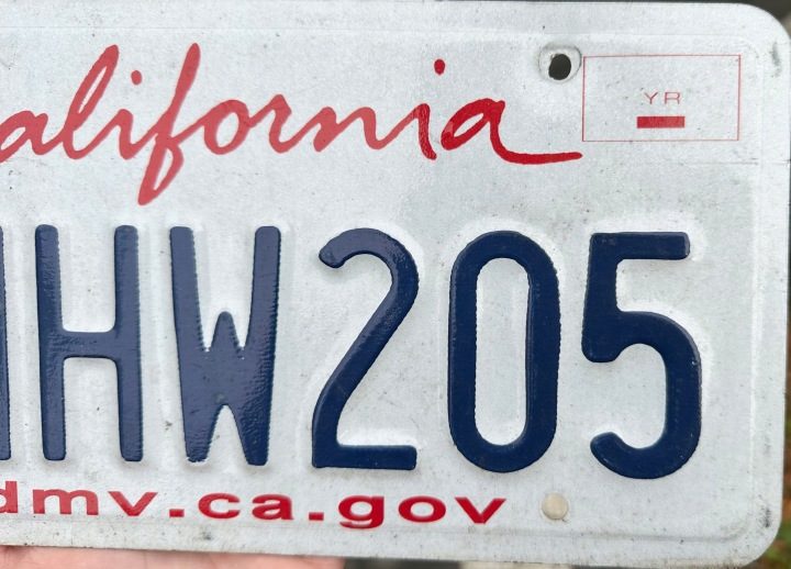 CALIFORNIA табличка номерная с США оригинальные, фото 2