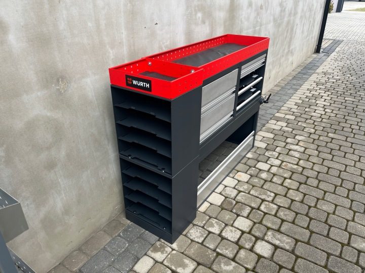 ОБШИВКА СЕРВИСНАЯ ШКАФ АВТОМОБИЛЬНЫЙ SZUFLADY ТИСКИ WURTH 139x102x38, фото 5
