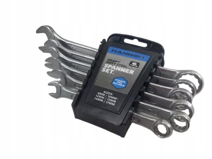 ТОРЦЕВЫЕ ГОЛОВКИ HANNON SPANNER КОМПЛЕКТ 6 шт. 8MM-17MM 23157, фото 5