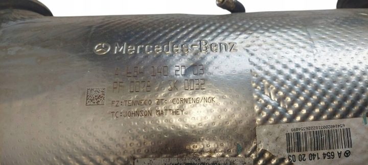 Mercedes W167 W206 W253 катализатор фильтр DPF A6541402003, фото 6