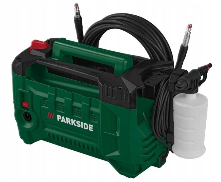 PARKSIDE мойка высокого давления PHDS 110 B2 1400W 110 бар 8m аксессуары, фото 2