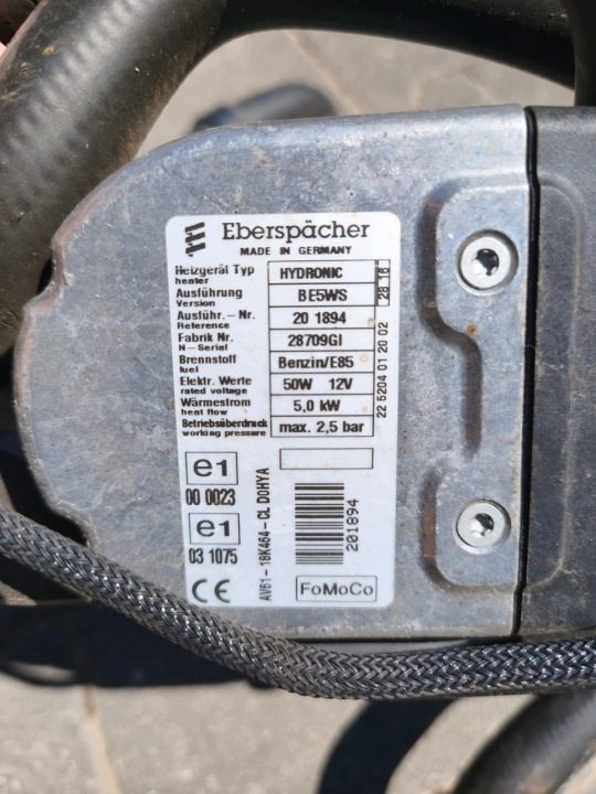 FORD C-MAX MK2 БЕНЗИН - Автономный отопитель Eberspacher AV61-18K464-CL, фото 8