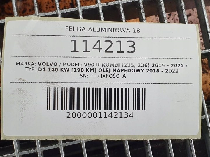 Литой диск Volvo OE 8.0" x 18" 5x108 ET 42, фото 10