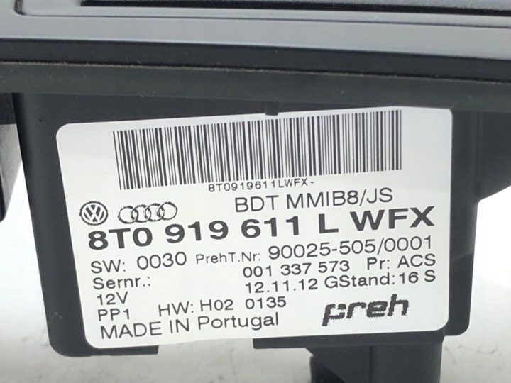 ПАНЕЛЬ УПРАВЛЕНИЯ НАВИГАЦИИ AUDI A4 B8 8T0919611L Седан 07-15, фото 4