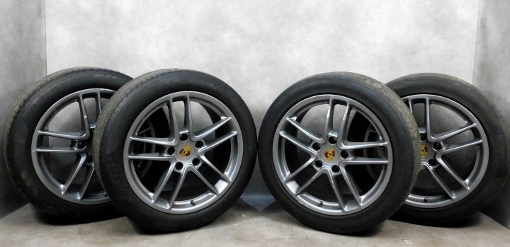 КОЛЕСА ДИСКИ ШИНЫ PORSCHE PANAMERA РЕСТАЙЛИНГ 97036216008 9X19ET60 ТЕМНЫЕ, фото 1