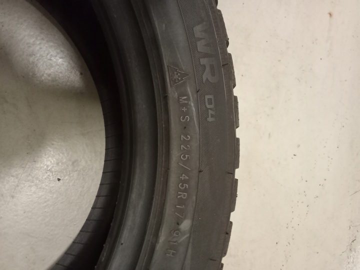 Шина зимняя Nokian Tyres WR D4 225/45R17 91 H сцепление на снегу (3PMSF), фото 3