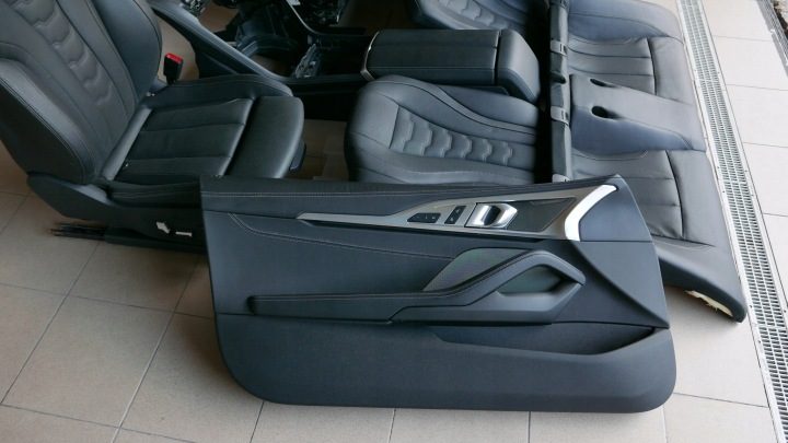 Салон кожа BMW G15 сиденья диван обшивки Sport как, фото 5