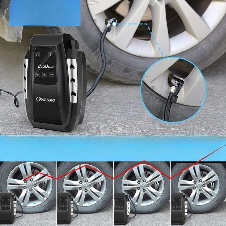 ONEAMG Компрессор 12V 150 PSI Z Ekranem Dotykowym И Oświetleniem LED, фото 5