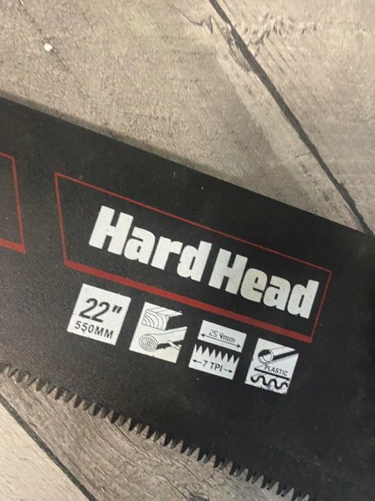 Пила ручная для дерева, для пластика Hard Head, фото 2