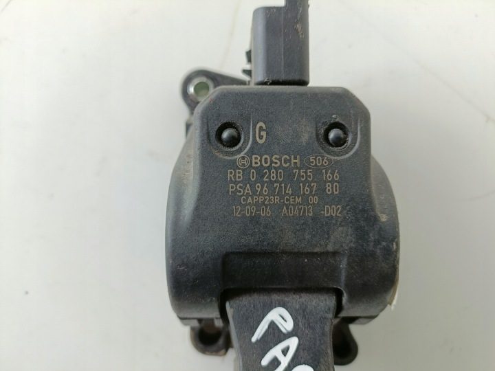 ДАТЧИК ПЕДАЛИ ГАЗА PEUGEOT PARTNER Tepee 1.6 e-HDi 0280755166 9671416780, фото 3