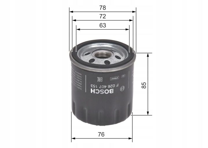 Фильтр масляный Bosch F 026 407 153, фото 2