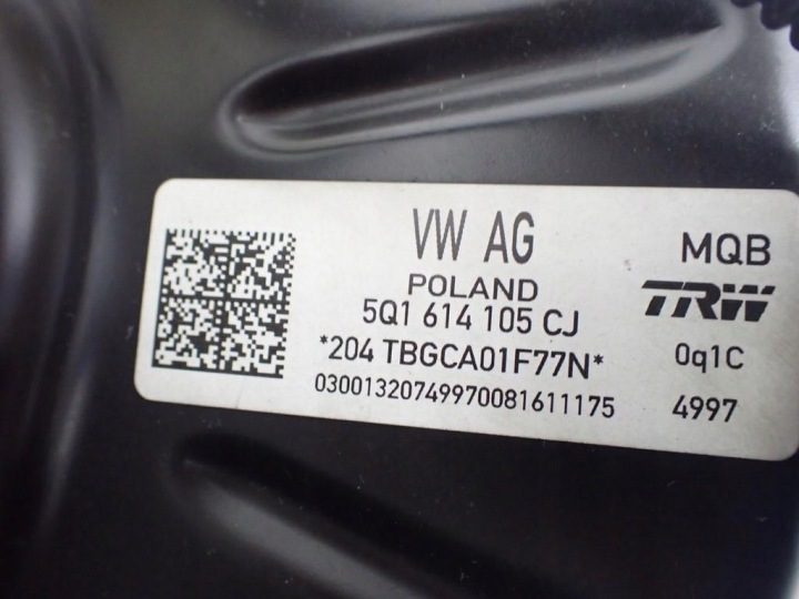 ВАКУУМНЫЙ УСИЛИТЕЛЬ ГЛАВНЫЙ ТОРМОЗНОЙ ЦИЛИНДР ЕВРОПА 5Q1614105CJ SKODA OCTAVIA III 5E 16 г., фото 4